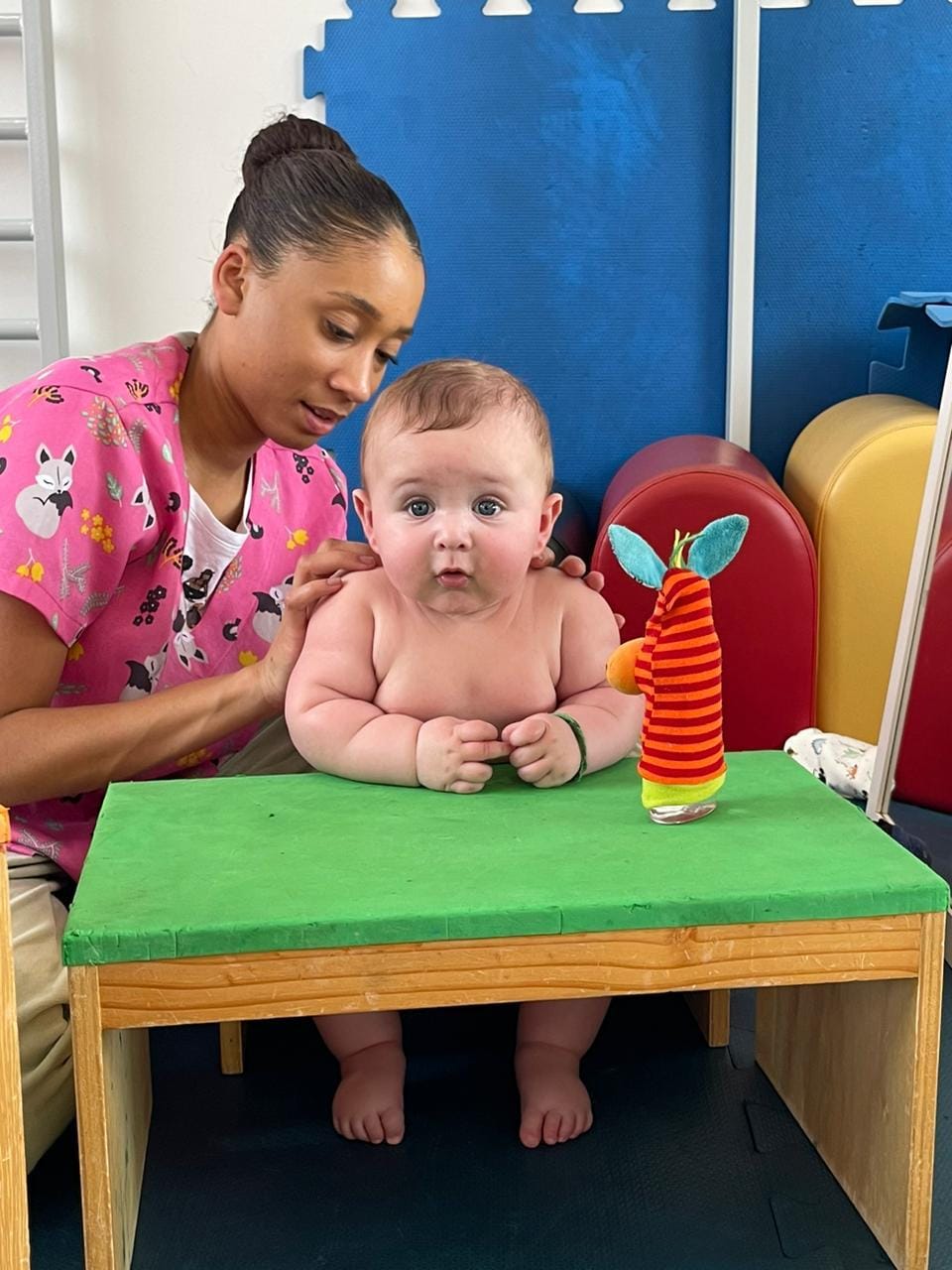 Atendimento de fisioterapia pediátrica