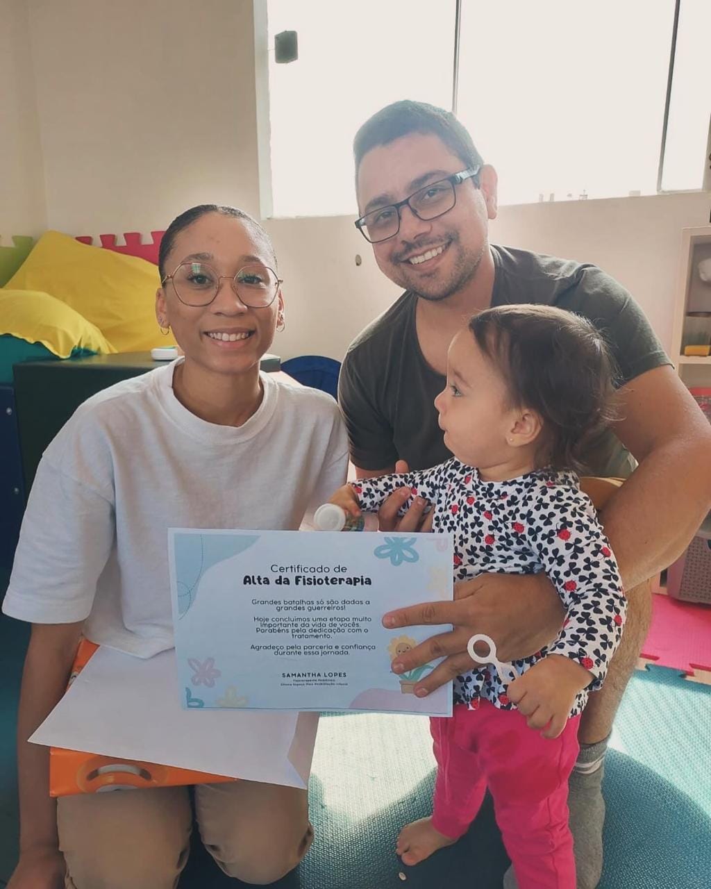 Atendimento de fisioterapia pediátrica